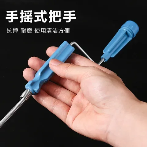 堵塞马桶地漏家用疏通器多功能下水道厨房通手摇神器厕所管道工具