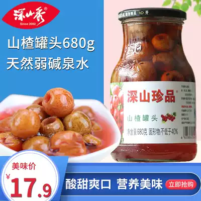Deep Mountain Treasures Canned Hawthorn Shanxiu Fruit Anshan Special Products Children's Canned Fruit Without Preservatives 680g