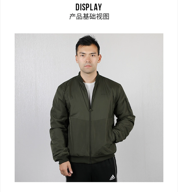 Áo khoác Adidas NEO nam 2019 mùa thu mới thể thao quần áo cotton thấm gió ấm áp quần áo cotton EI4375 - Quần áo độn bông thể thao