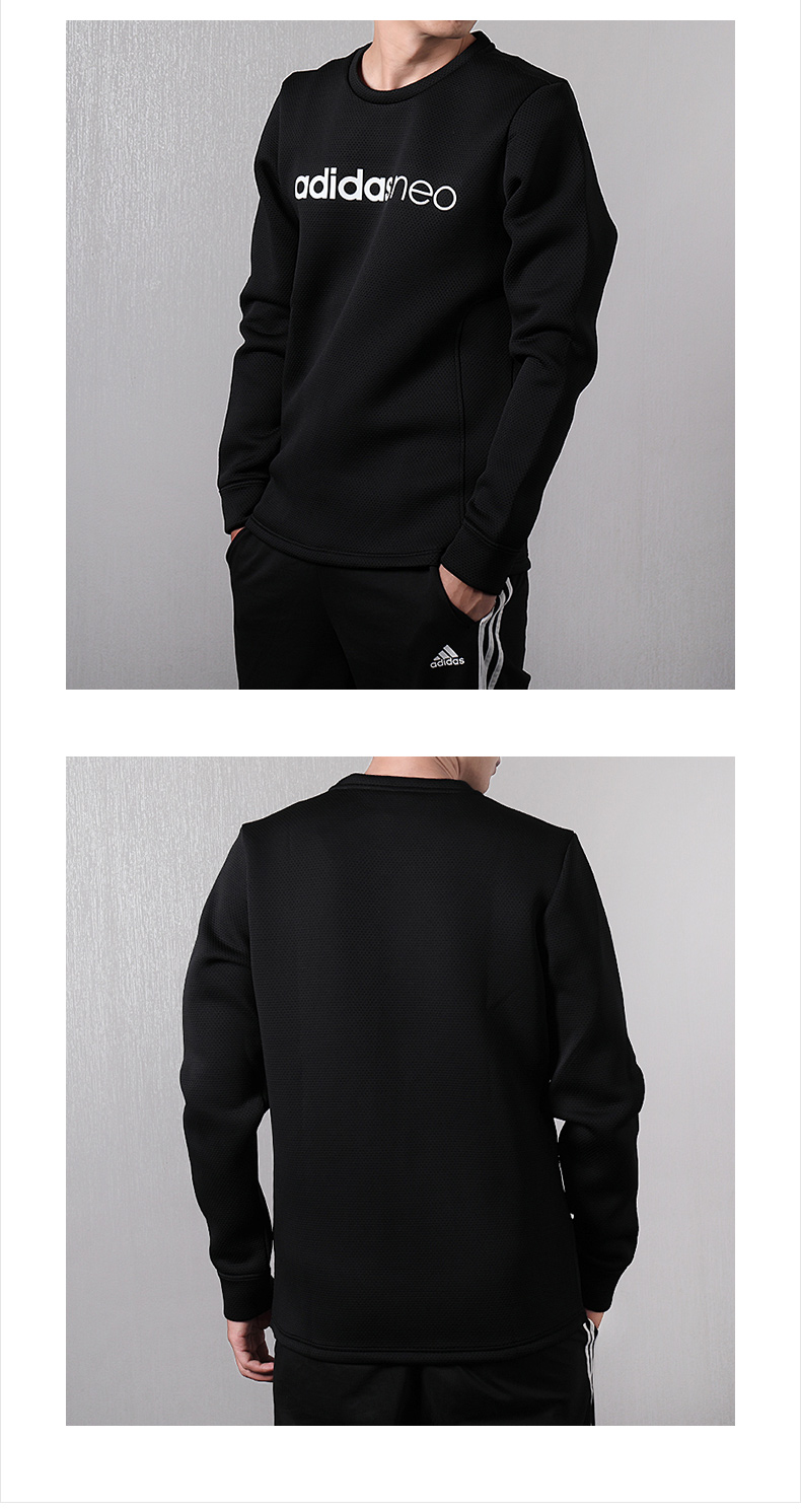Adidas Adidas Neo Men 2019 Spring Plus Velvet Sports Sweater đan áo thun CE3511 áo sweater