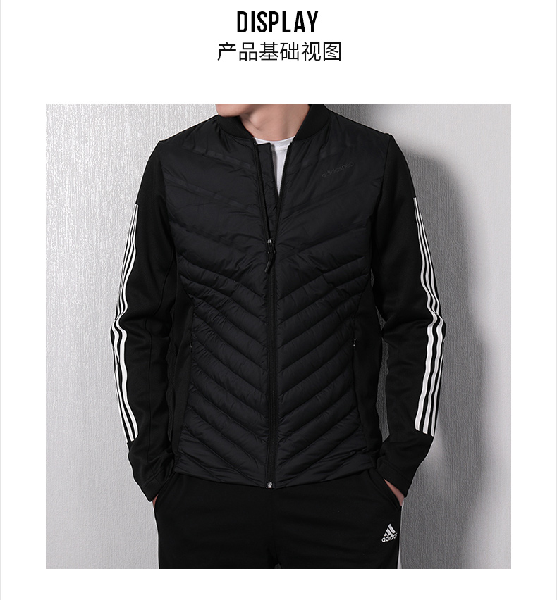 Adidas Neo nam 2018 mùa thu mới diện đồ thể thao ấm áp nhẹ xuống áo khoác DM4354 áo phao lông vũ hàn quốc