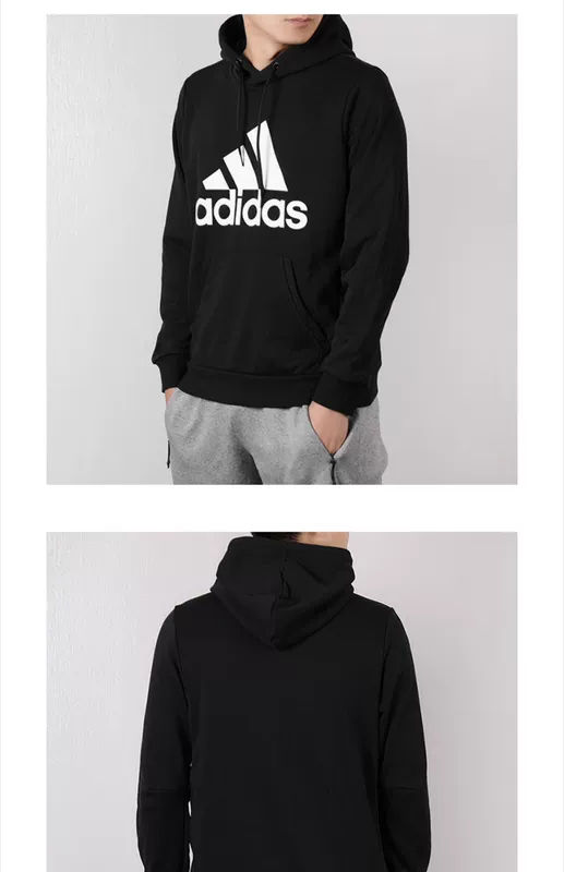 Adidas Adidas Men 2019 Mùa thu Áo mới Áo thể thao Áo trùm đầu DQ1461 - Thể thao lông cừu / jumper