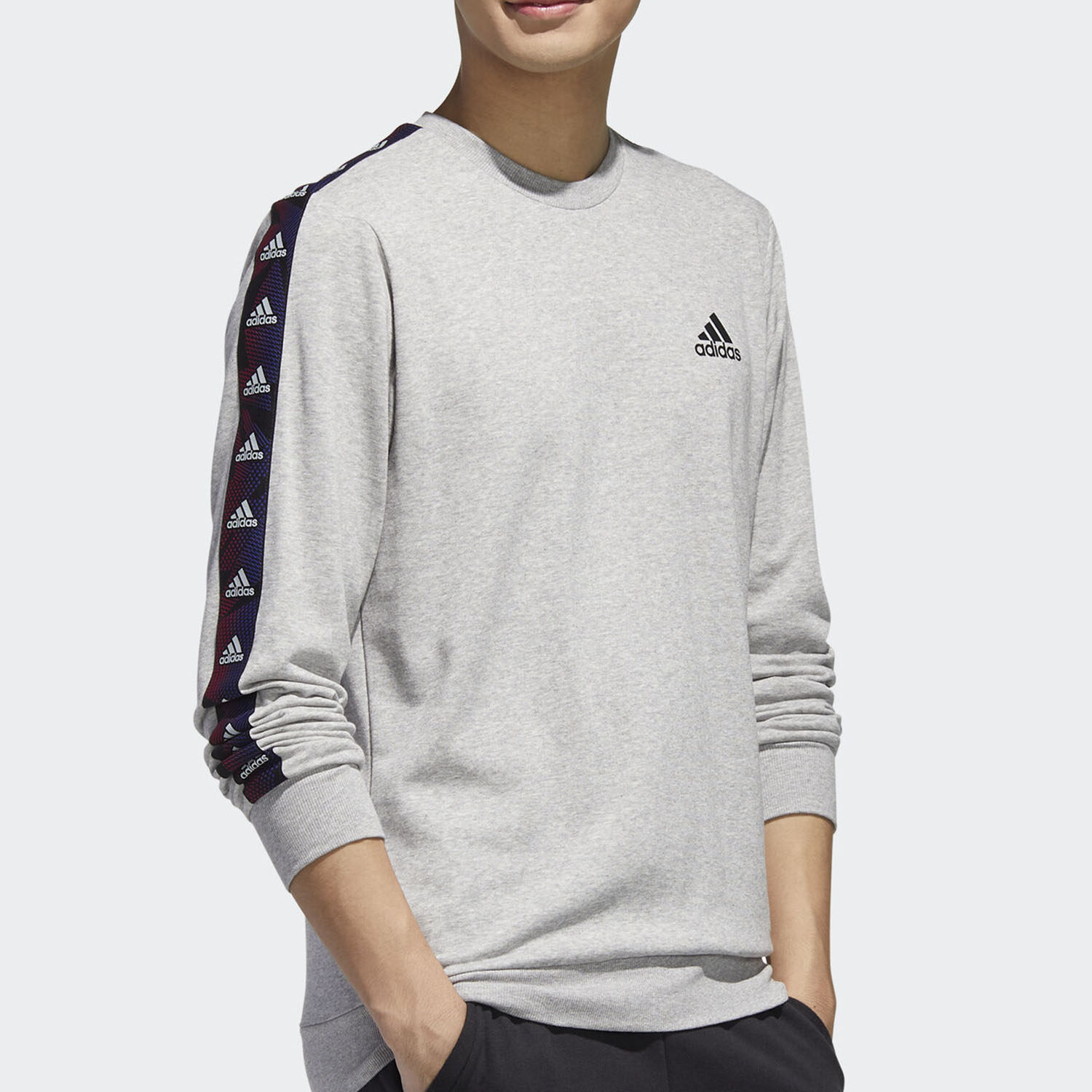 SWEATSHIRT ADIDAS GD5447 ESSENTIAL TAPE COTTON BRUSHED
