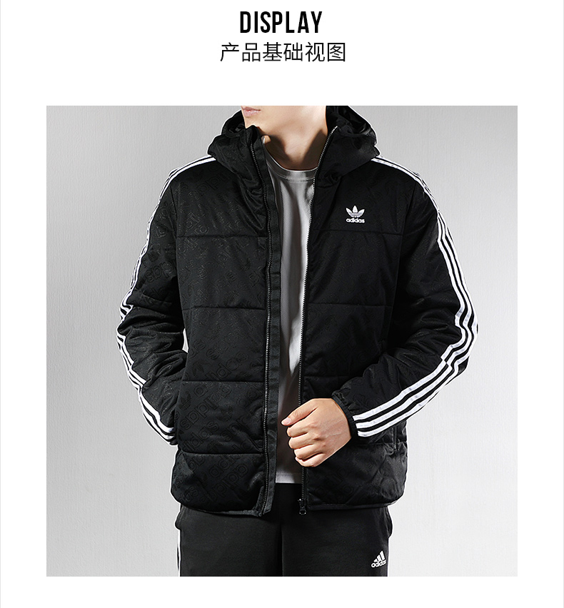 Áo khoác nam Adidas clover 2019 mùa thu mới áo thể thao cotton ấm ED5830 - Quần áo độn bông thể thao áo khoác lông vũ nam