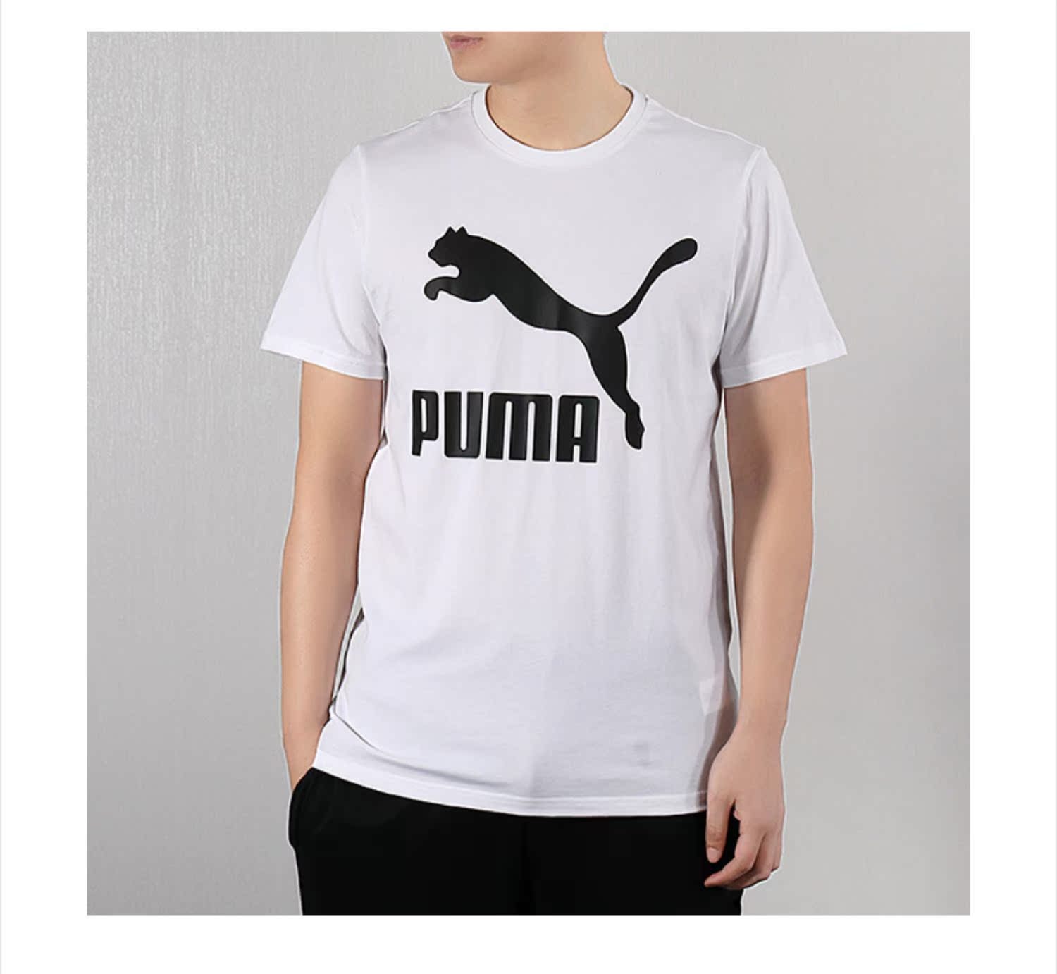 Áo thun nam tay ngắn PUMA Hummer 2019 mùa hè mới thoáng khí thể thao áo thun nửa tay 844642-01 - Áo phông thể thao áo phông anta