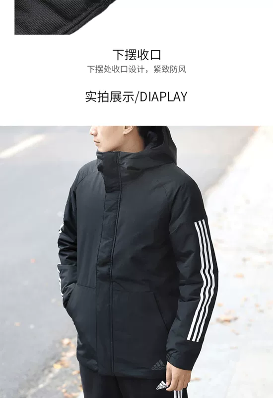 Double Eleven Hàng tốt Áo khoác cotton Adidas Nam 2020 Áo khoác thể thao cotton mới Áo khoác chống gió Áo khoác ấm áp - Quần áo độn bông thể thao