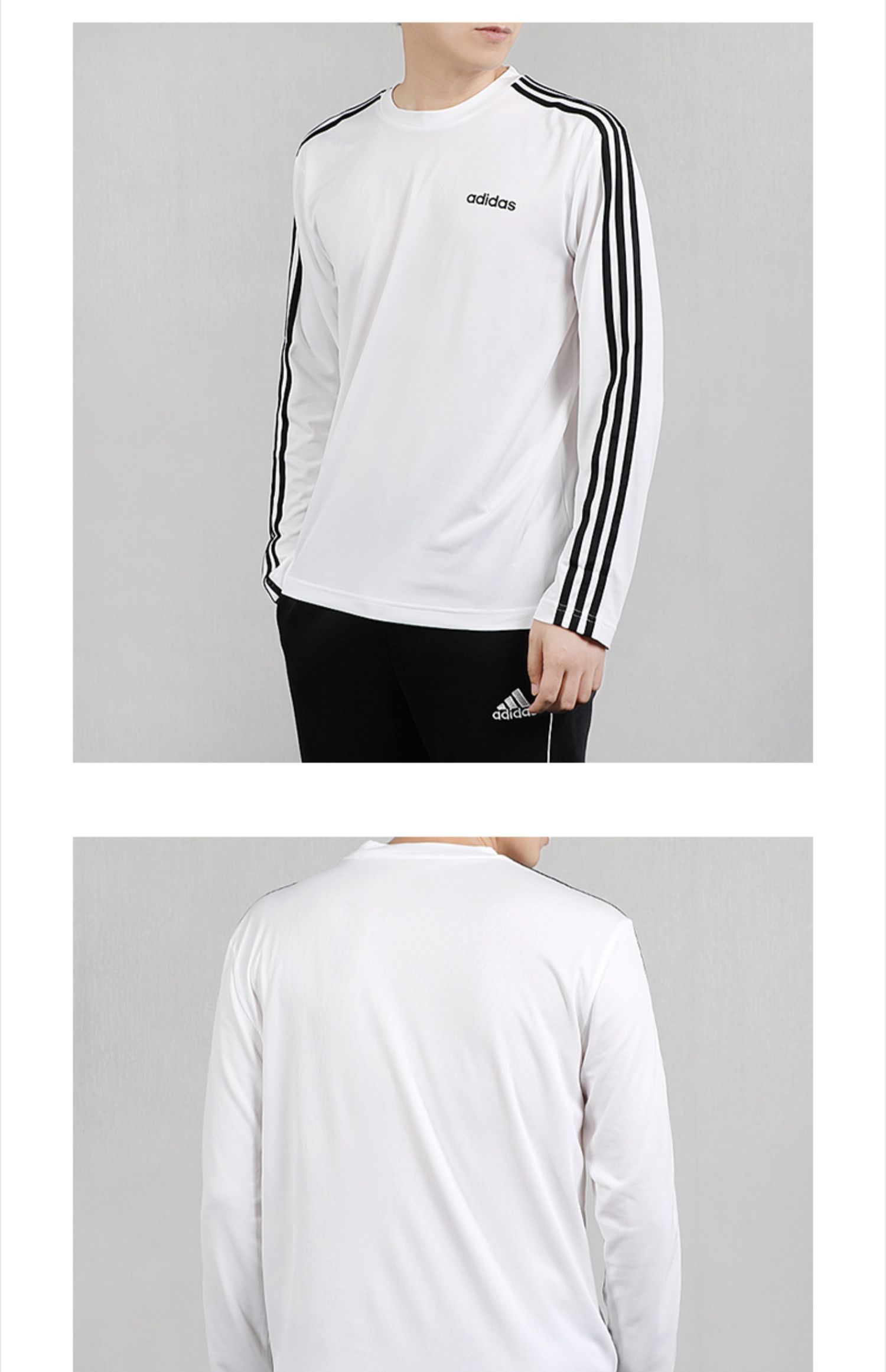 Áo thun Adidas nam Adidas nam mùa thu 2019 mới diện áo thể thao rộng tay áo mỏng phần dài tay EI5647 - Áo phông thể thao áo tank