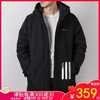 Adidas nam 2019 mùa xuân áo khoác mới áo khoác thể thao trùm đầu áo ấm cotton độn bông CY8624 áo phao nam dáng dài hàn quốc