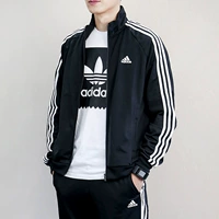 Adidas adidas nam 2018 mùa hè mới áo khoác thể thao ba sọc áo giản dị BR1024 áo khoác lông adidas