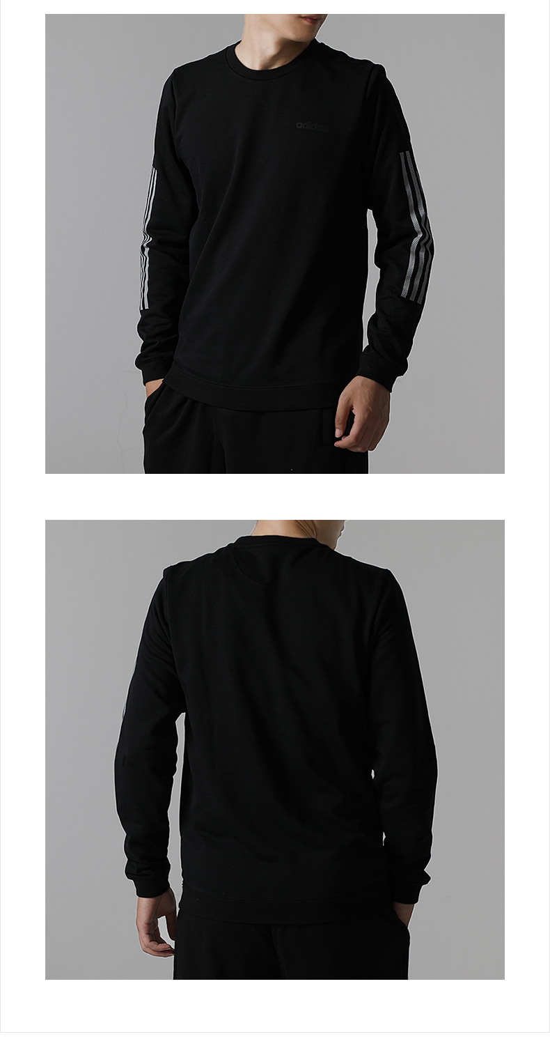 Adidas Adidas nam 2019 thu đông và áo thun thể thao mới cộng với áo len cổ tròn nhung AI7477 áo sweater nam