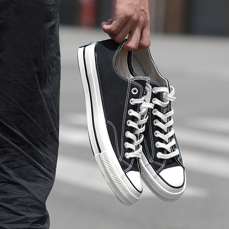 Giày nữ Converse Giày nam màu trắng Giày đế bệt đế thấp Samsung thập niên 1970 Giày thể thao và giải trí retro 162065 giày xtep