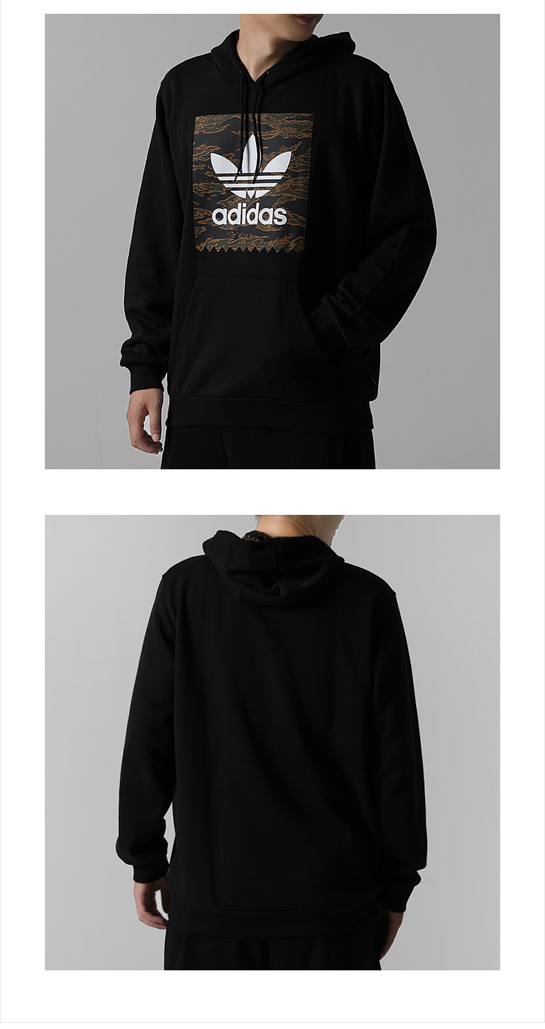 Adidas clover nam 2018 mùa thu mới thể thao áo len trùm đầu đan áo thun DH3919 áo hoodie unisex