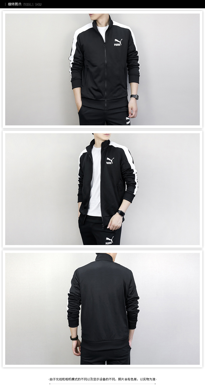 Áo khoác nam PUMA Hummer 2019 Xuân Mới T7 Đan đứng Cổ áo Loose Sports Casual Jacket 573850 áo khoác the thao adidas
