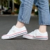 Giày converse nữ 2019 xuân mới một ngôi sao màu hồng da cắt thấp giày vải thông thường 160623 giày thể thao nam biti's Plimsolls