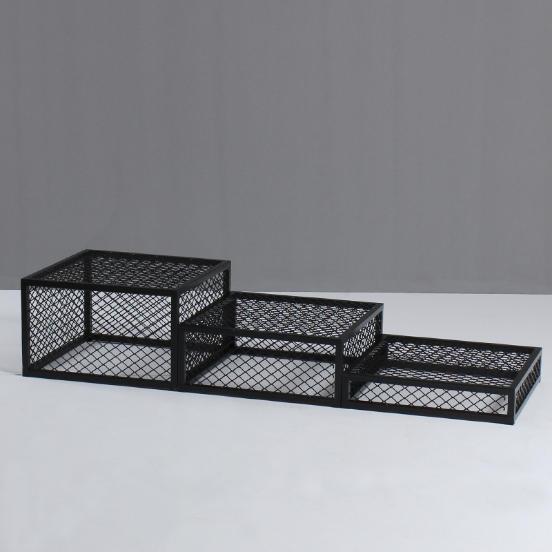 Clothing Shop Square Model Platform Model Terrace Shop Windows Solid Wood Display Bench Black White Baking Varnish Booth Base