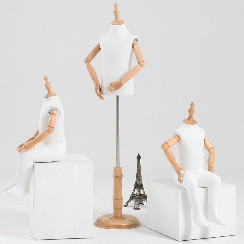 Clothing Store Small Children Mold Half Body Full Body Dummy Model Children Suit Models Props Show Shelf Subsat Models