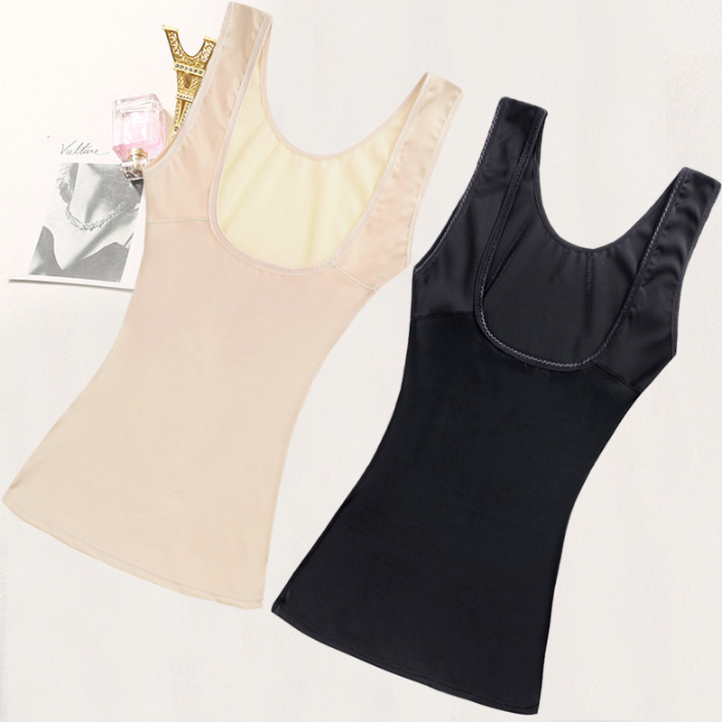 Sura slim waist Summer reinforced version without mark waist split plastic body vest bunches close-clad body clothes woman-Taobao