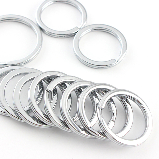 Accessories Key Ring Steel Traveller Snap Hook Lobster Buckle Key Ring Various Sizes Metal Flat Ring Circle Stainless Steel Iron