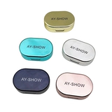 Маленькие невидимые очки, двойная коробка для хранения, простой и элегантный дизайн, зеркальный эффект