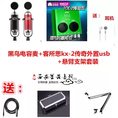 Blackbird Condenser microphone kx-2 Legendary S10 external sound card bracket package