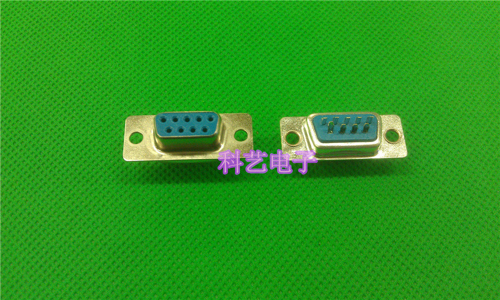 DB9 hole serial port plug RS232 welding head DB9 female head DB9 self welding head