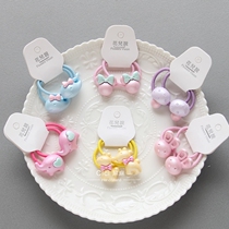 Baby hair ring Cartoon pearlescent small baby head rope Cute princess girl rubber band does not hurt hair head flower head ornament