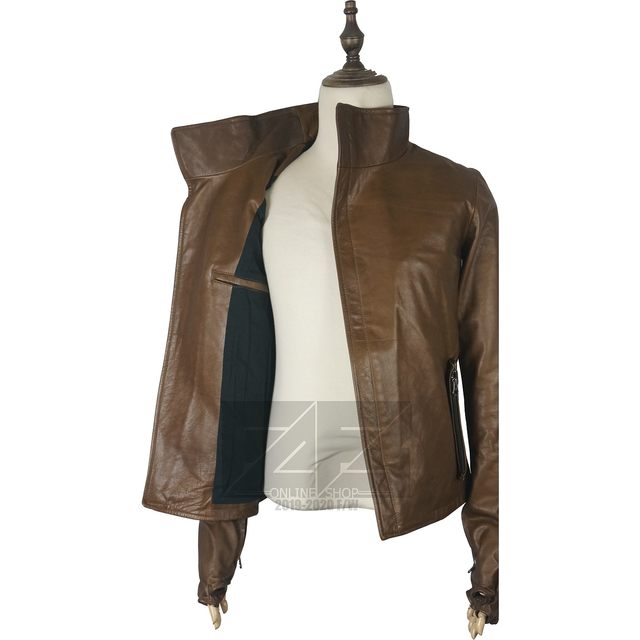 Thunderbolt gloves one-piece leather jacket 24 cowhide brown mocha color SL color leather jacket cafemocha