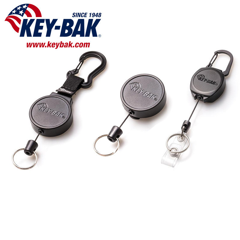 Imported from the United States, Keybak Retractable Keychain Is Anti-Lost, Anti-Forget, Lightweight Key Ring, Id Holder, Automatic Chain 