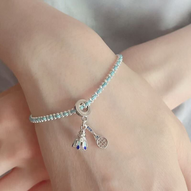 Xiyue - Original High-End Design Badminton Racket Woven Bracelet for Women S925 Sterling Silver New Creative Bracelet Xiyue - Original High-End Design Badminton Racket Woven Bracelet for Women S925 Sterling Silver New Creative Bracelet