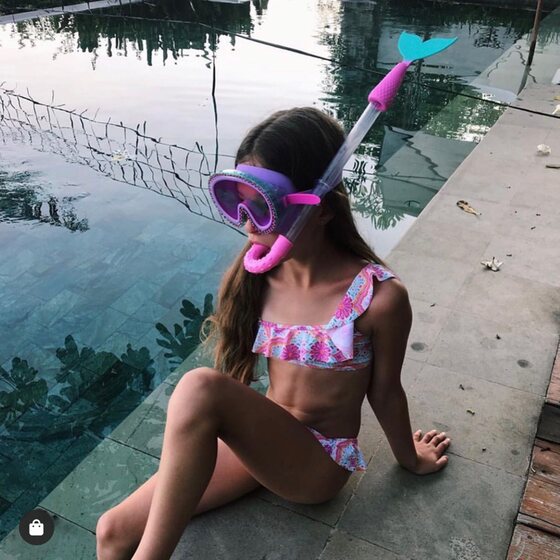 Anti-UV environmentally friendly soft silicone peach heart large frame children's swimming goggles shark anti-fog youth diving mask boutique