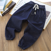 Boy Jeans Long Pants Spring Autumn Season New CUHK Child Foreign Air Color Relaxation Children Dress Casual Sports Bouquet