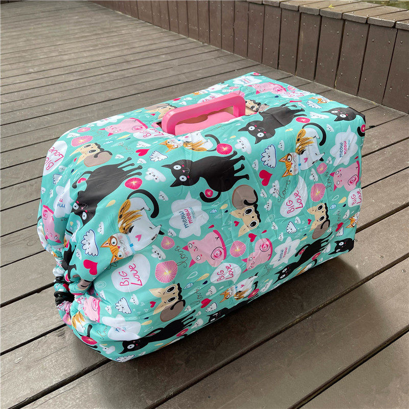 Pet aviation box warm cover thickening cotton wind out of the heat insulation cover inside the box train travel