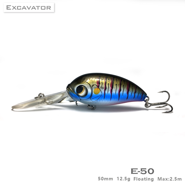 Big River running E50 Little Fat Man Crank Luya Bait perch Mandarin fish Hard bait Luya Bait Little Fat Man bait Mino