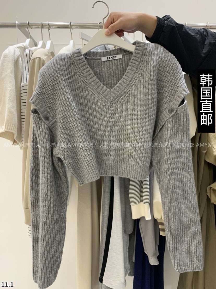 Amy Home Korea Direct mail East gate 2023 Winter fit new FANCY sweater 21250485-Taobao