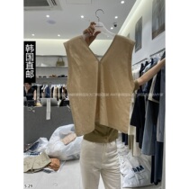 Korea direct mail Dongdaemun 2024 summer new style WOOD SAGE suspender vest 16230011