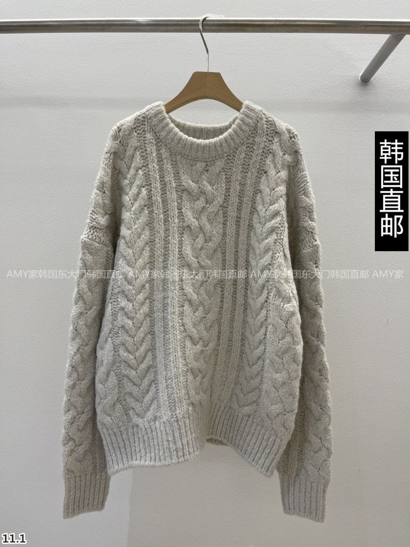 Amy Home Korea Direct mail East gate 2023 Winter fit new ABLERING sweater 21260416-Taobao