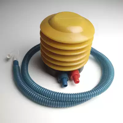 Swimming buoy lifebuoy foot-stepping air pump balloon inflatable equipment practical pump double air nozzle swimming equipment