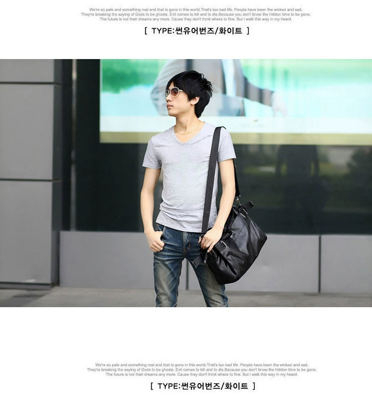 Phiên bản Hàn Quốc của xu hướng túi xách nam thông thường Túi đeo vai Messenger Túi da PU trở lại túi du lịch retro túi nam - Túi của con người