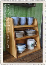 Yesterday Country] Simple life zakka groceries retro hand-made old trapezoidal storage box hanging box