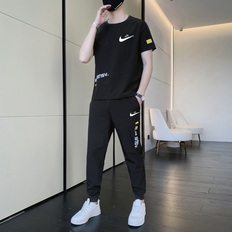 Nike summer sports suit men's 2022 new tide brand T-shirt casual running short-sleeved shorts two-piece set