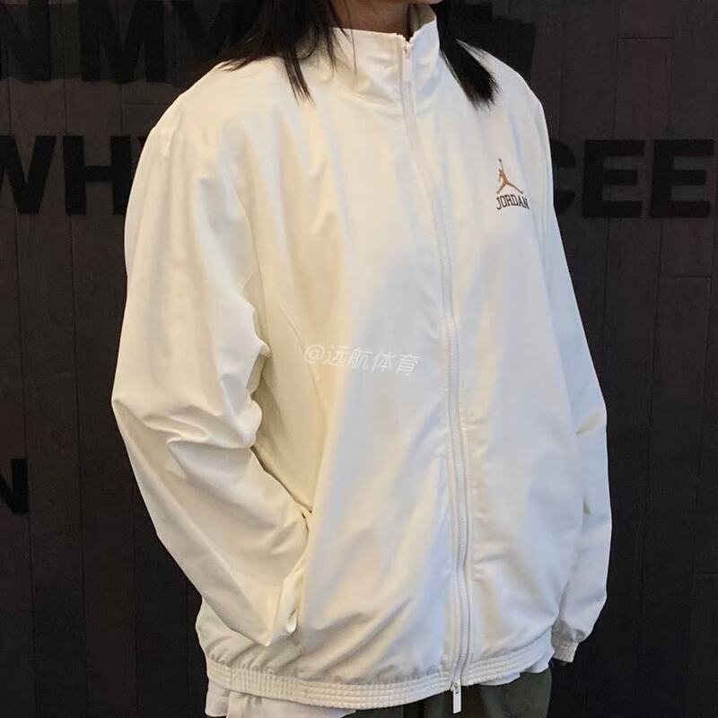 Nike/Jordan Unisex Stand Collar Zipper Sports Jacket Printed Versatile Casual Jacket Ii0484