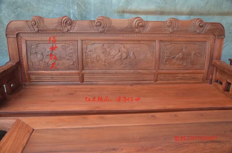 世 红木 沙发 sofa Sofa màu trầm quốc gia làm dày đồ gỗ gụ Miến gỗ hồng mộc lớn trái cây gỗ hồng đặc biệt - Bộ đồ nội thất ghế thông minh