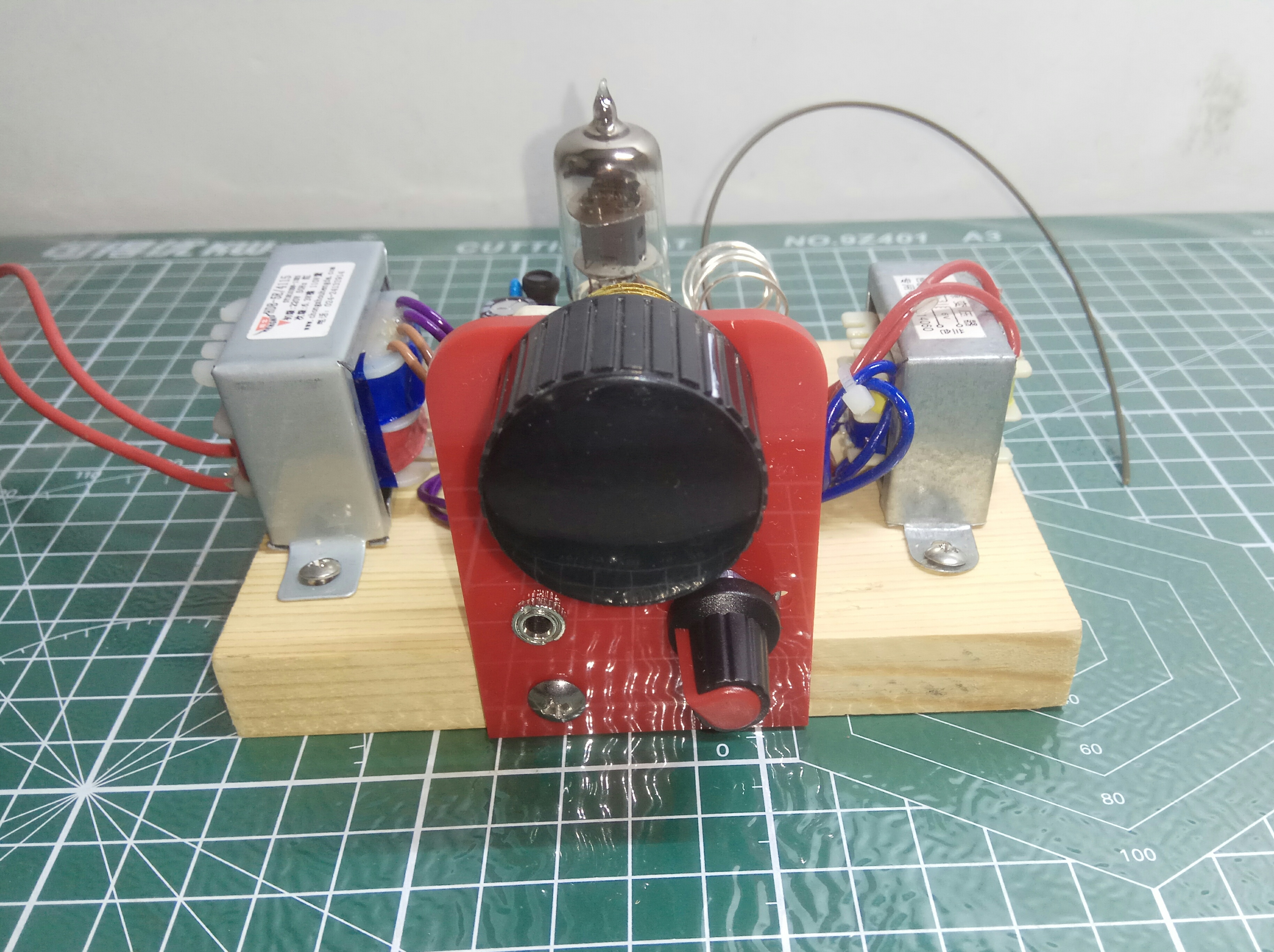 6J1 tube super regenerative FM radio kit single lamp FM radio aviation