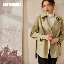 Rocoat 100% fine-spun Australian treasure wool fur coat winter dress new warm bifacial great coat 03060