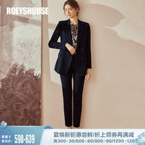 Rocoat Temperament Commute Suit 2022 Spring Dress New Professional OL Suit Jacket Straight Barrel Pants Two Pieces 02699