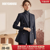 (Maos suit) Rocoat commuter professional fur coats womens spring clothes to thicken with thickened Western suit 03180