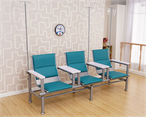 주입 드립 스테인레스 스틸 바늘 리프팅 의자 하이 엔드 럭셔리 소파 3 인 의료 외래 진료소 병원 브랜드 프로모션