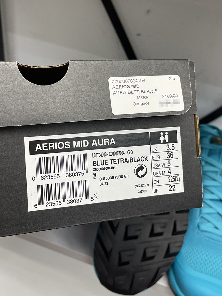 Arcteryx amaos aura mid u подходит для мужчин и женщин помощь кружево V дно обувь ARC'TERYX / Archaeopteryx 