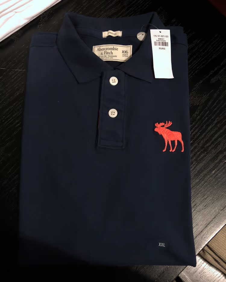 New York Dabao Abercrombie & Fitch loạt các màu sắc của nam giới ngắn tay áo T-shirt POLO