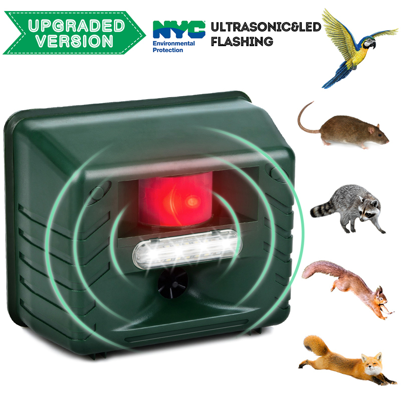 Ultrasonic Mouse, Cat, Dog, Bird, and Snake Repellent, Multi-Purpose Device for Repelling Eagles, Wild Boars, Ferrets, Sparrows, and Barking Deterrent
